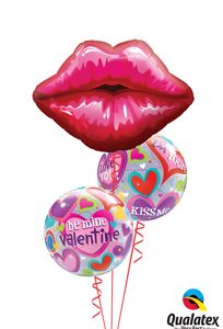 We Like To Party Valentine Kisses Balloon Bouquet