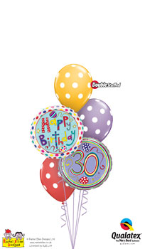 We Like To Party Rachel Ellen 30th Birthday Balloon Bouquet