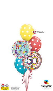 We Like To Party Rachel Ellen 50th Birthday Balloon Bouquet