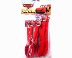 We Like To Party Disney Cars Cutlery Set, Knives, Forks & Spoons