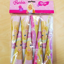 We Like To Party Barbie Party Horns, Pack of 8