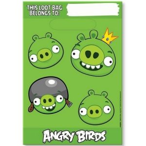 We Like To Party Angry Birds Loot Bags, Pack of 8