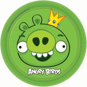 We Like To Party Angry Birds Lunch Plates, Pack of 8