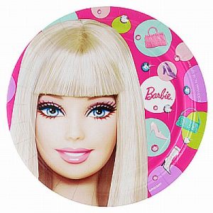 We Like To Party Barbie Party Dinner Plates, Pack of 8