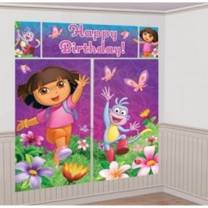 We Like To Party Dora The Explorer Wall Decorating Kit, 5 piece