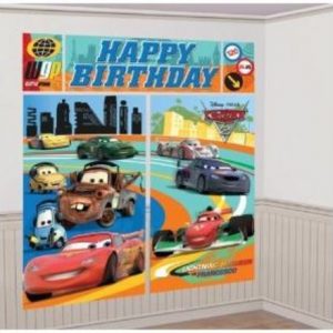 We Like To Party Disney Cars Wall Decorating Kit, 5 piece
