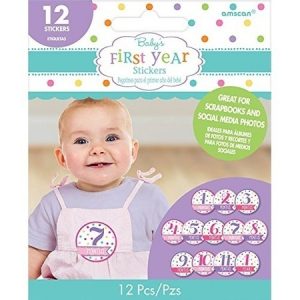 We Like To Party Baby Girl's First Year Stickers