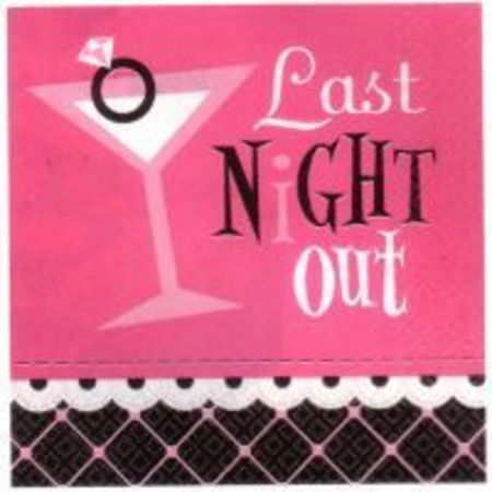 We Like To Party Hens Night Last Night Out Beverage Napkins