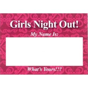 We Like To Party Hens Night Girls Night Out Adhesive Name Tags