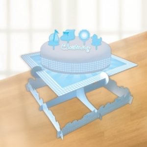 We Like To Party Christening Party Supplies & Decorations Blue Booties Cake Decorating Kit