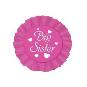We Like To Party Baby Shower Big Sister Badge
