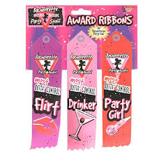 We Like To Party Hens Night Novelty Award Ribbons