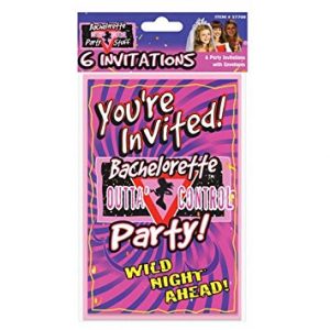 We Like To Party Hens Night Bachelorette Outta Control Party Invitations