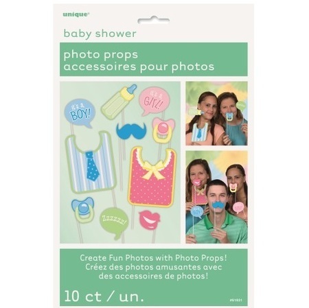 We Like To Party Baby Shower Photo Booth Props Pack of 10
