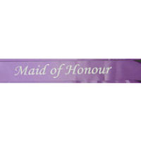 We Like To Party Hens Night Maid Of Honour Sash Lavender With White Writing