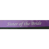 We Like To Party Hens Night Sister Of The Bride Sash Lavender With White Writing