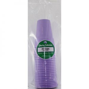 We Like To Party Plain Tableware Plastic Cups Lavender 25pk