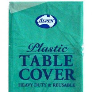 We Like To Party Plain Tableware Plastic Tablecover Rectangle Teal