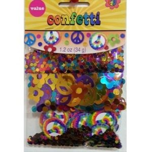We Like To Party Table Confetti 60's Hippy Value Pack Scatters