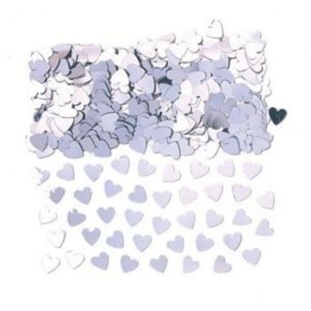 We Like To Party Table Confetti Hearts Silver