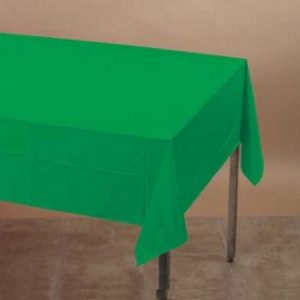 We Like To Party Plain Tableware Plastic Tablecover Rectangle Green