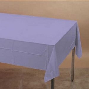 We Like To Party Plain Tableware Plastic Tablecover Rectangle Lavender