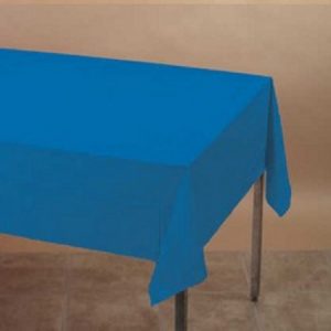 We Like To Party Plain Tableware Plastic Tablecover Rectangle Royal Blue