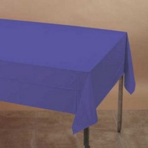 We Like To Party Plain Tableware Plastic Tablecover Rectangle Purple