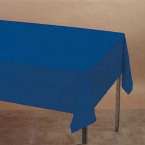 We Like To Party Plain Tableware Plastic Tablecover Rectangle Navy Blue