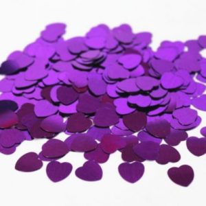 We Like To Party Table Confetti Hearts Purple