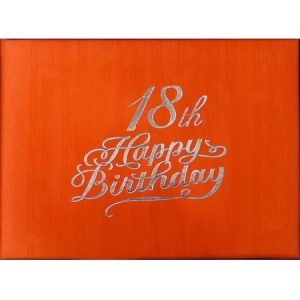 We Like To Party 18th Birthday Guest Book, Orange Cover