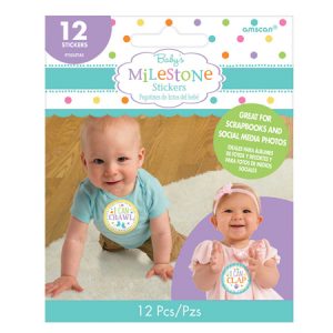 We Like To Party Baby Shower Party Supplies Baby Milestone Stickers