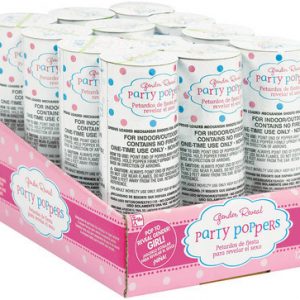 We Like To Party Baby Shower Party Supplies Gender Reveal Party Poppers Pink