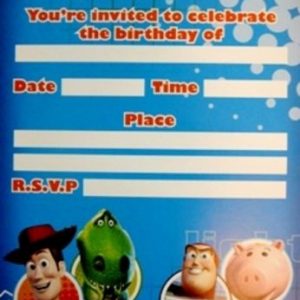 We Like To Party Toy Story Party Invitations and Envelopes, Pack of 8
