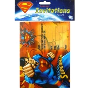 We Like To Party Superman Party Invitations