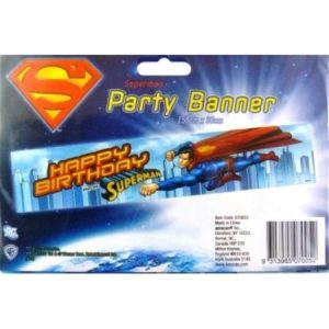 We Like To Party Superman Happy Birthday Party Banner