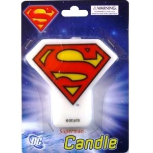 We Like To Party Superman Party Flat Candle
