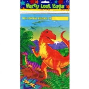 We Like To Party Dinosaur Party Loot Bags, Pack of 8