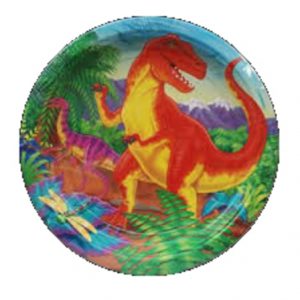 We Like To Party Prehistoric Dinosaur Party Plates 8pk