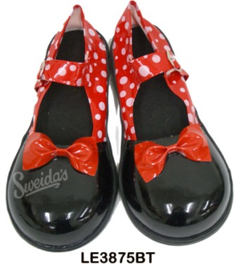 We Like To Party! Black and Red Clown Shoes Ladies