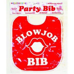 We Like To Party Novelty Gag Blowjob Bib