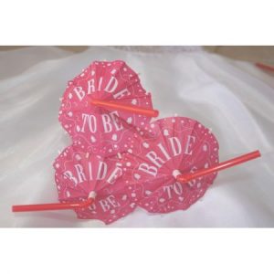 We Like To Party Hens Night Bride To Be Umbrella Straws