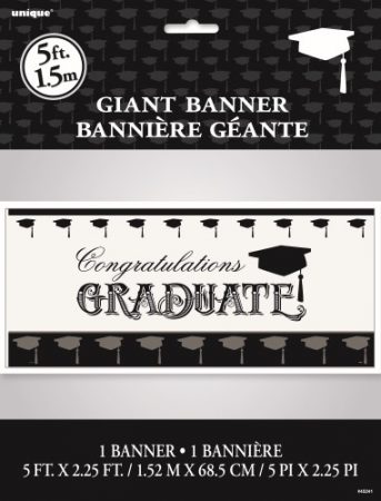 We Like To Party Giant Congrats Graduate Banner