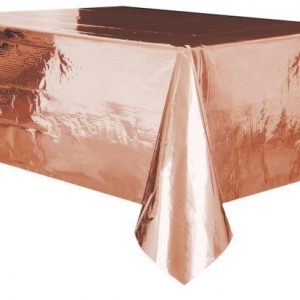We Like To Party Rose Gold Plastic Tablecover