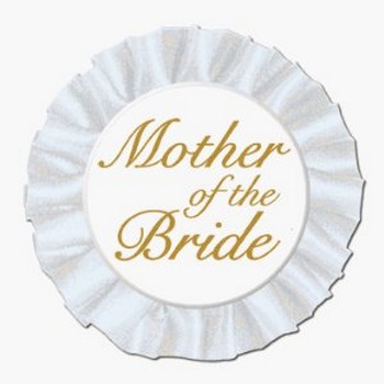 We Like To Party Mother Of The Bride Satin Badge