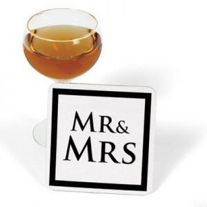 We Like To Party Mr & Mrs Drink Coasters