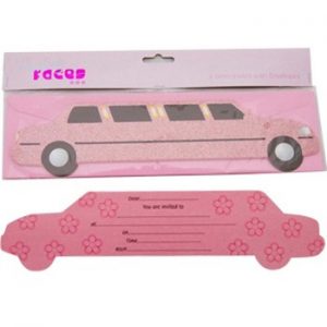 We Like To Party Pink Limousine Invitations & Envelopes