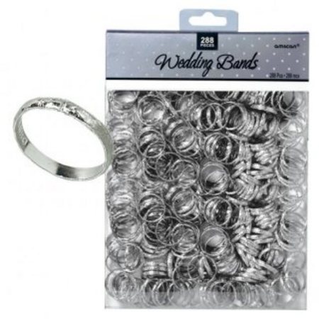 We Like To Party Silver Wedding Ring Bands 288pk