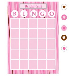 We Like To Party Bride 2 Be Dots Bingo Game