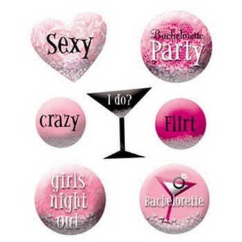 We Like To Party Bachelorette Bubble Stickers Sexy Flirt Bachelorette Party
